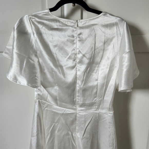 MORRISDAY White satin dress Size S new - Picture 8 of 11